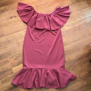 LuLaRoe off the shoulder dress